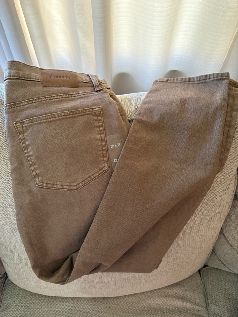Men’s Express Athletic Slim Walnut Jeans